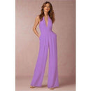 Wide Leg Pant Backless Jumpsuit,High Waist Lace Up Jumpsuit,Boho Floral Print Deep V-Neck Butterfly Mini Dress,Elegant Party Dress Belted Loose Oversized Plus Size Women Clothing ,iBuyXi.com