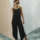 Wide Leg V-Neck High Waist Lace Up Jumpsuit,Boho Floral Print Deep V-Neck Butterfly Mini Dress,Elegant Party Dress Belted Loose Oversized Plus Size Women Clothing ,iBuyXi.com
