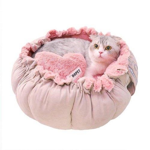 Pet Cat Dog Bed Winter Warm House Non-slip,Bottom Soft Puppy Cushion Pet Sleeping Kennel Portable Sofa Mat for Dogs Cat Supplies, Removable Pets Cat House, at Sleeping Bag Soft Cozy Kennel Fluffy Sofa Blanket Mat for Small Large Dogs Cats Pet Supplies,iBuyXi.com