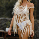 Crochet Tassel Bathing Suit Cover Up, iBuyXi.com