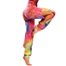 Women Fitness Running Leggins High Waist Band Printed,Stretchy High Rise Straight Loose Leggings Bloomers Breathable Yoga Pants,iBuyXi.com