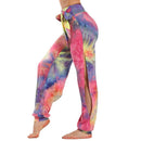 Women Fitness Running Leggins High Waist Band Printed,Stretchy High Rise Straight Loose Leggings Bloomers Breathable Yoga Pants,iBuyXi.com