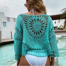 Hollow Out Loose Bikini Cover Up, Bikini Cover Up, Beach Cover Up, iBuyXi.com