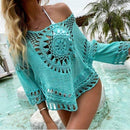 Hollow Out Loose Bikini Cover Up, Bikini Cover Up, Beach Cover Up, iBuyXi.com