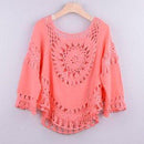 Hollow Out Loose Bikini Cover Up, Bikini Cover Up, Beach Cover Up, iBuyXi.com