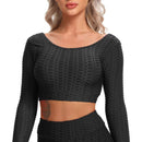 Women's Long Sleeve Yoga Top Gym Sports Tshirts,With Open Back Fitness yoga shirt Red Sexy Top Sports Wear,women Fitness Running Leggins High Waist Band Printed,Stretchy High Rise Straight Loose Leggings Bloomers Breathable Yoga Pants,iBuyXi.com