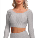 Women's Long Sleeve Yoga Top Gym Sports Tshirts,With Open Back Fitness yoga shirt Red Sexy Top Sports Wear,women Fitness Running Leggins High Waist Band Printed,Stretchy High Rise Straight Loose Leggings Bloomers Breathable Yoga Pants,iBuyXi.com