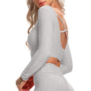 Women's Long Sleeve Yoga Top Gym Sports Tshirts,With Open Back Fitness yoga shirt Red Sexy Top Sports Wear,women Fitness Running Leggins High Waist Band Printed,Stretchy High Rise Straight Loose Leggings Bloomers Breathable Yoga Pants,iBuyXi.com