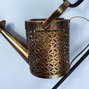 Wrought Iron Hollow Out Lamp Metal Solar Powered,Watering Can Sprinkles Fairy Light, LED Outdoor Garden Waterproof Shower Light,iBuyXi.com