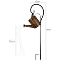 Wrought Iron Hollow Out Lamp Metal Solar Powered,Watering Can Sprinkles Fairy Light, LED Outdoor Garden Waterproof Shower Light,iBuyXi.com