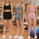 Yoga Set Sleeveless Tanks Shorts Fitness Gym Sportswear Breathable Summer Shorts Tracksuit Push-up Sport Suit. - ibuyxi.com