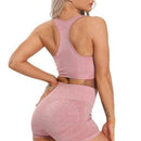 Yoga Set Sleeveless Tanks Shorts Fitness Gym Sportswear Breathable Summer Shorts Tracksuit Push-up Sport Suit. - ibuyxi.com